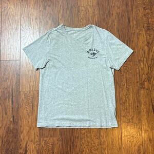 Hurley Y2K Grey Tattoo Style Heart & Swallows Graphic T-Shirt